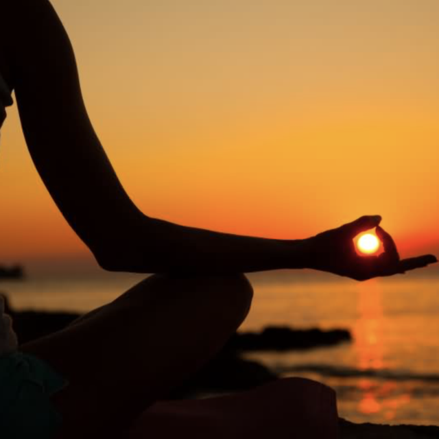 Yoga Class on the Beach