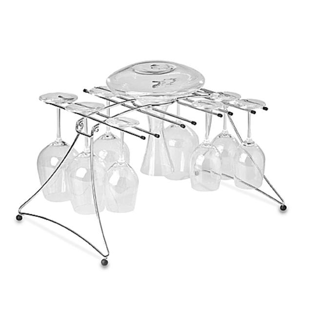 Wine Enthusiast Large Folding Decanter & Wine Glass Dryer
