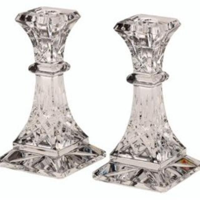 Waterford Crystal Lismore 6-Inch Candlestick Holders, Set of 2