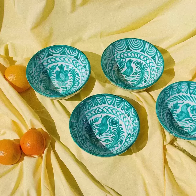 Casa Pomelo Medium bowl with hand painted designs