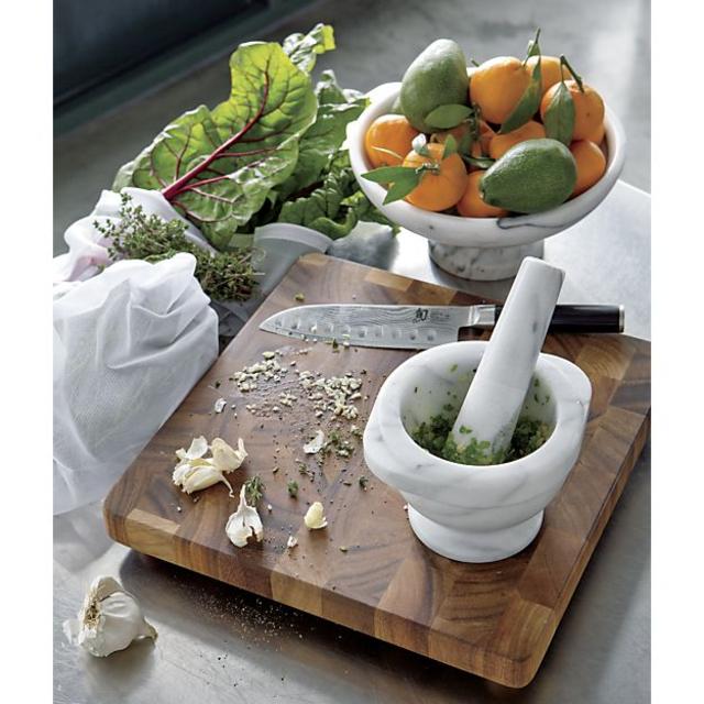French Kitchen Marble Mortar and Pestle