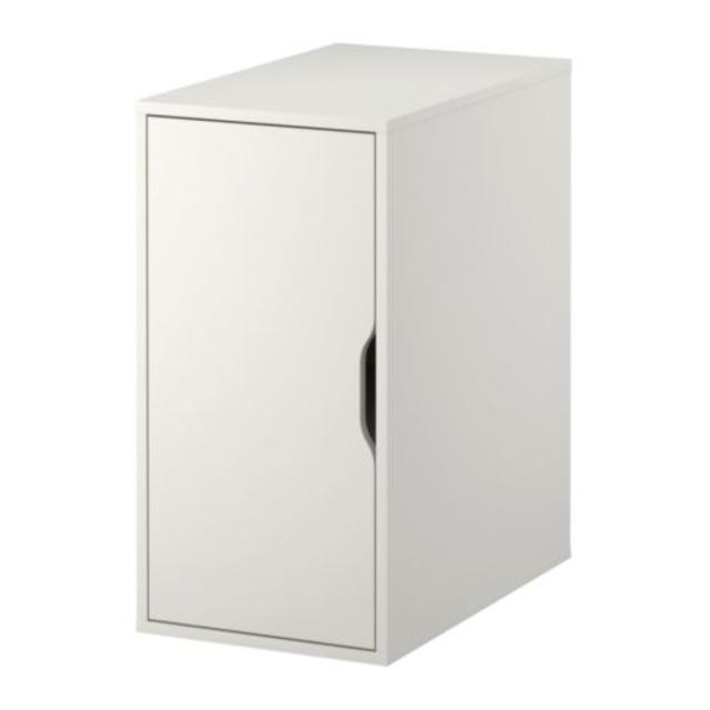 1 White Storage Cabinet
