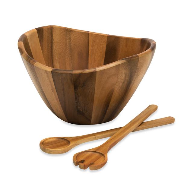 1 Acacia Salad Bowl with Servers