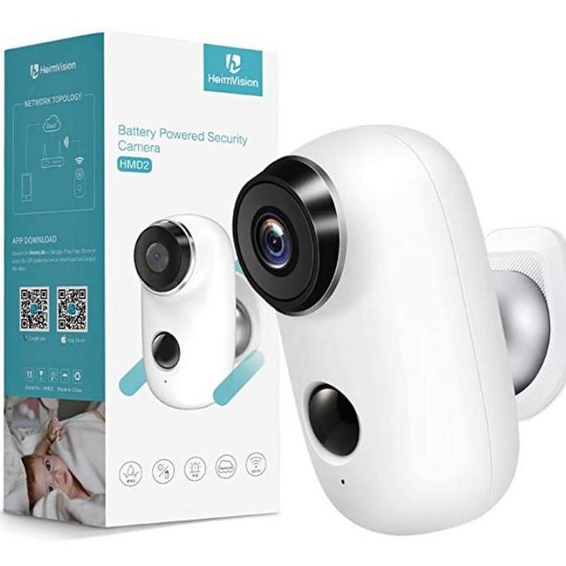 heimvision HMD2 Wireless Rechargeable Battery-Powered Security Camera, 1080P Video with 2-Way Audio, Night Vision, Waterproof Home Indoor/Outdoor WiFi Cameras with Cloud Service