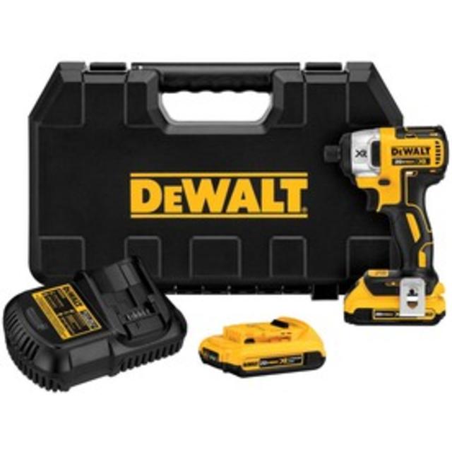 DEWALT 20-Volt Max 1/4-in Cordless Variable Speed Brushless Impact Driver with Hard Case