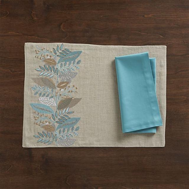 Fete Aqua Cotton Napkin