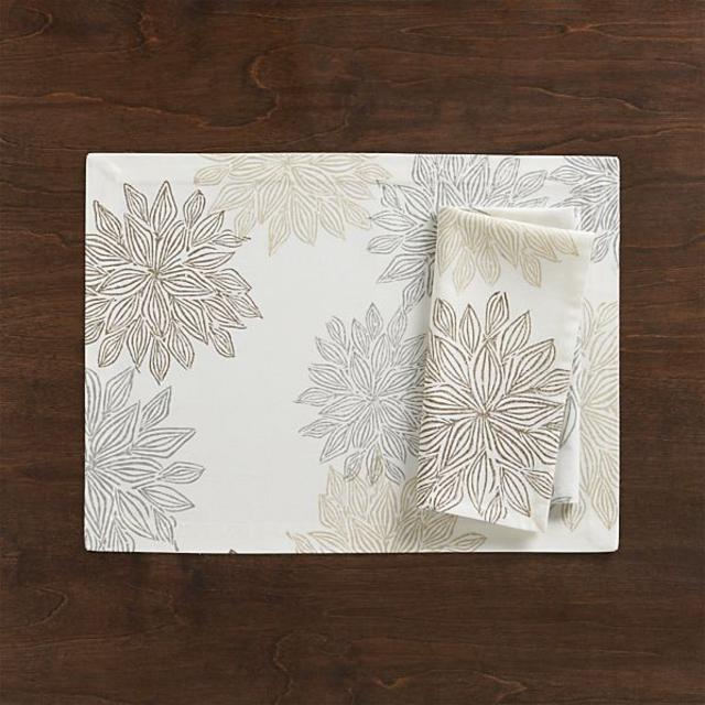 Chrysanthemum Neutral Placemat