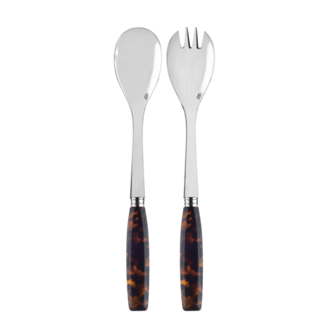 SABRE Djembe Tortoise Small Salad Set | Gracious Style