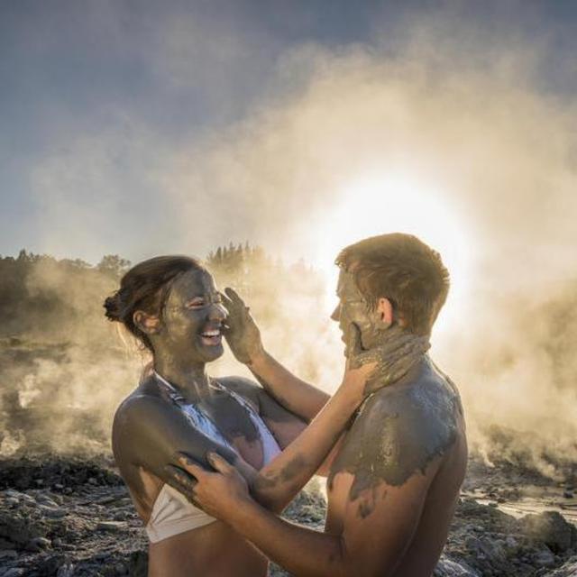 Hells Gate Geothermal Park and Mud Bath Spa in New Zealand