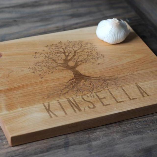 Fair Trade Gifts - Personalized Wooden Cutting Board