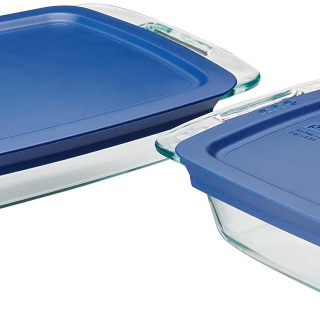 Pyrex Easy Grab 4-Piece Glass Bakeware Set