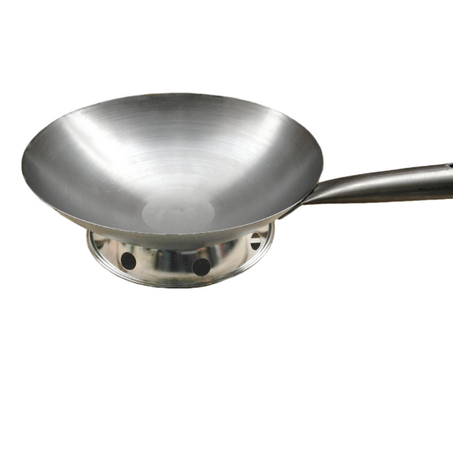 Carbon Steel Pow Wok with Hollow Metal Handle, Made-USA