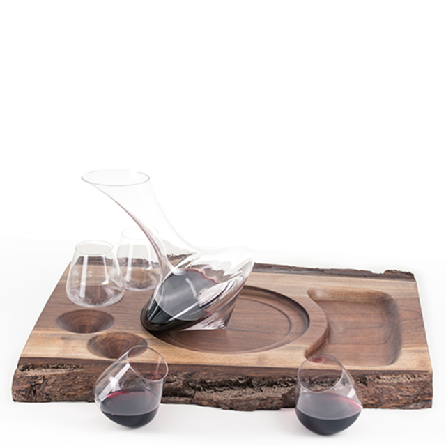 Revolving Wine Decanter & Glasses Set – 3-Switch