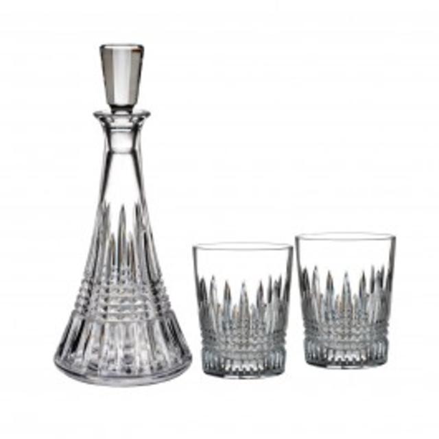 Lismore Diamond Double Old Fashioned, Set of 2 with Decanter