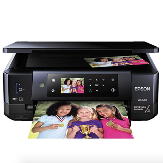 Epson XP-640 Wireless Color Photo Printer 2.7, Amazon Dash Replenishment Enabled