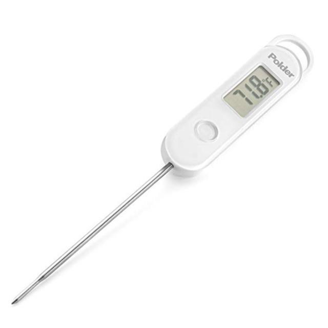 Polder THM-389-90 Stable-Read Digital Kitchen Thermometer, White