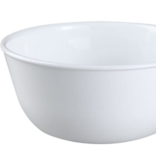 Corelle Coordinates Wh Corelle Livingware Super Soup/Cereal Bowl, 28 oz, Winter Frost White, Set of 3