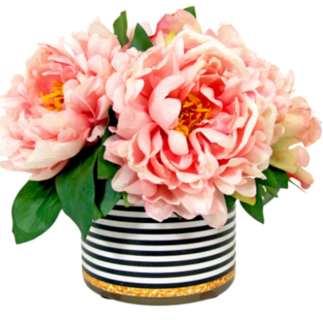 Peonies Centerpiece in pot
