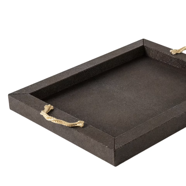 Thalia Small Rectangular Tray with 24K Gold