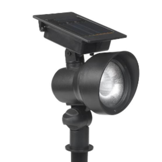 Portfolio 12x Black Solar LED Landscape Flood Light