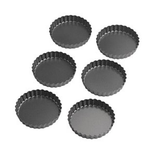 Wilton Round Tart/Quiche Pan, Set of 6, 4.75 Inch