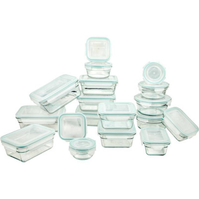 36-Piece Tempered Glasslock Food Storage Container Set                        by                              Glasslock