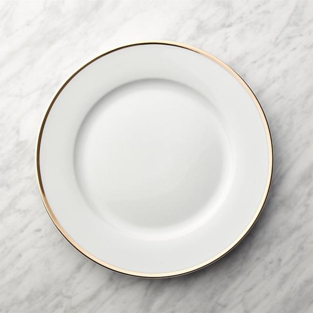 Gold Rim Buffet Plate (6)