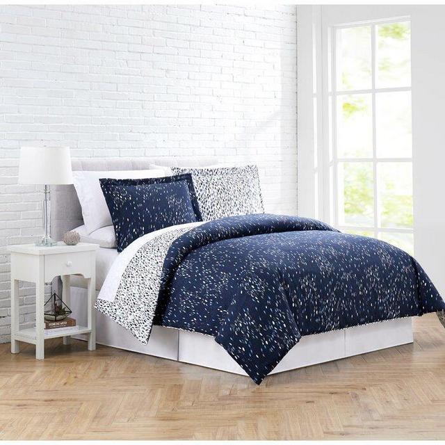 Adamson Botanical Leaves Reversible Duvet Cover Set