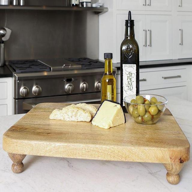 Farmhouse Wooden Footed Charcuterie Board