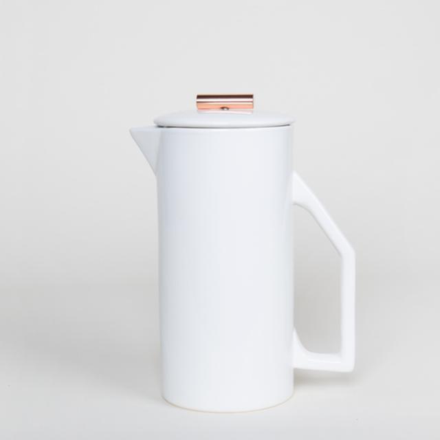 850 mL Ceramic French Press - Cream