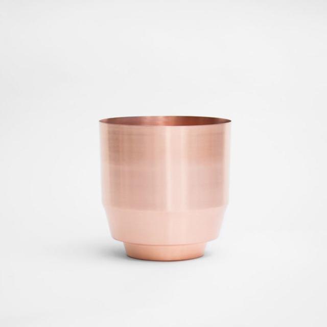 8" Spun Planter - Copper
