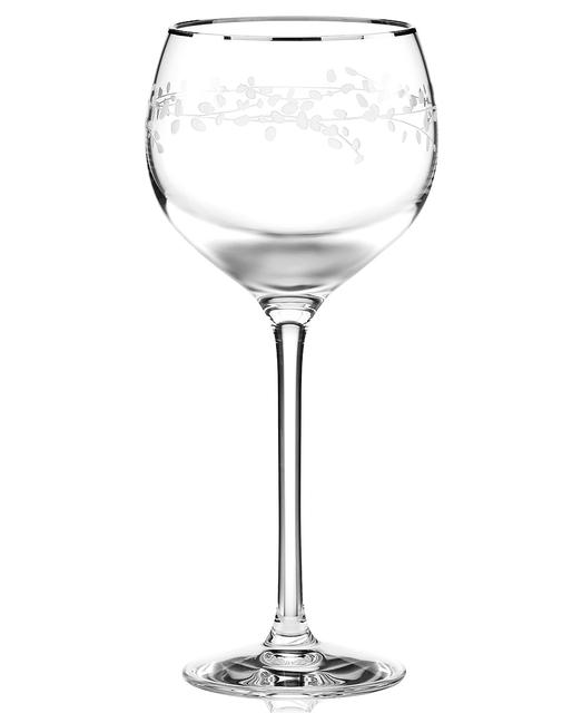 kate spade new york Gardner Street Platinum Signature Wine Glass