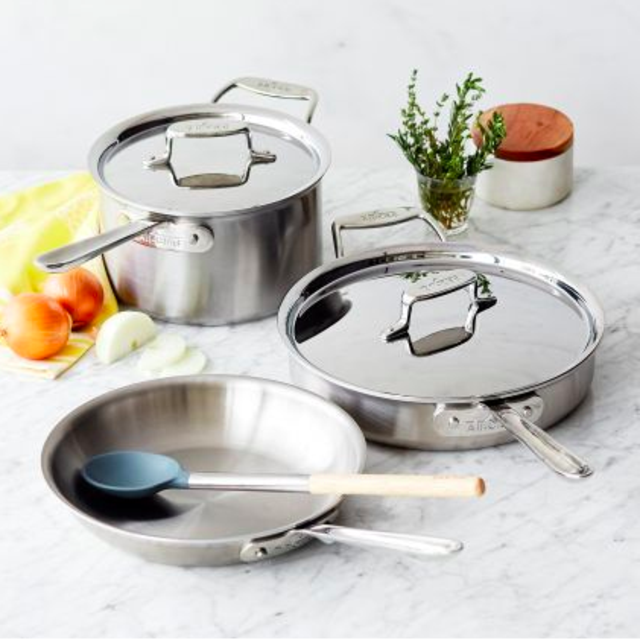 All-Clad d5 Brushed Stainless Steel 5-Piece Set