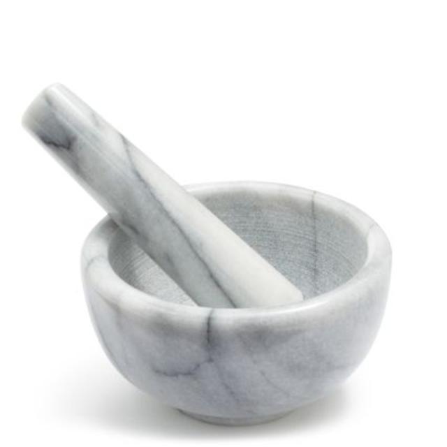 White Marble Mortars & Pestle, 2½" x 4½"