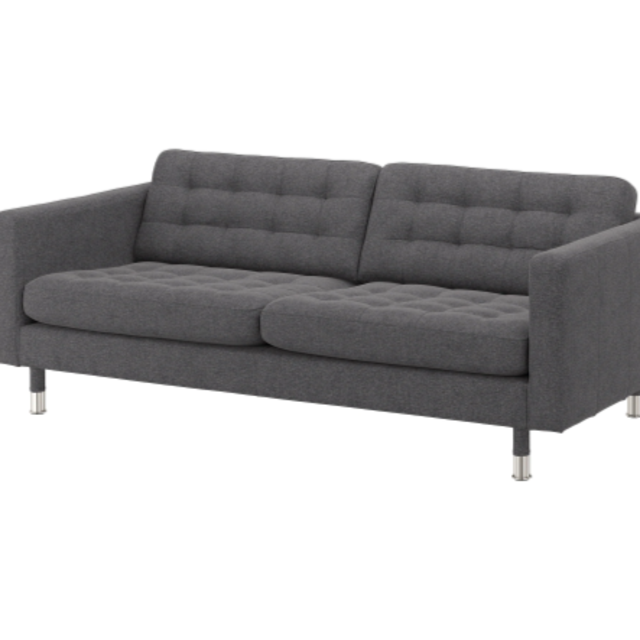 LANDSKRONA								Sofa, Gunnared dark gray/wood
