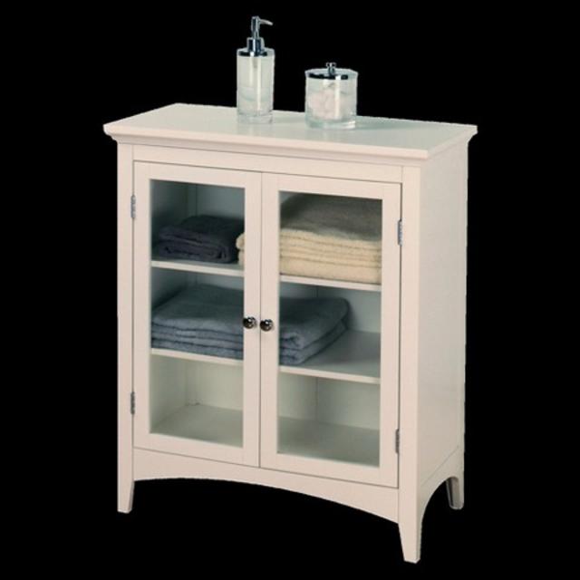 Elegant Home Fashions Madison Avenue 2 Door Floor Cabinet - White product details page