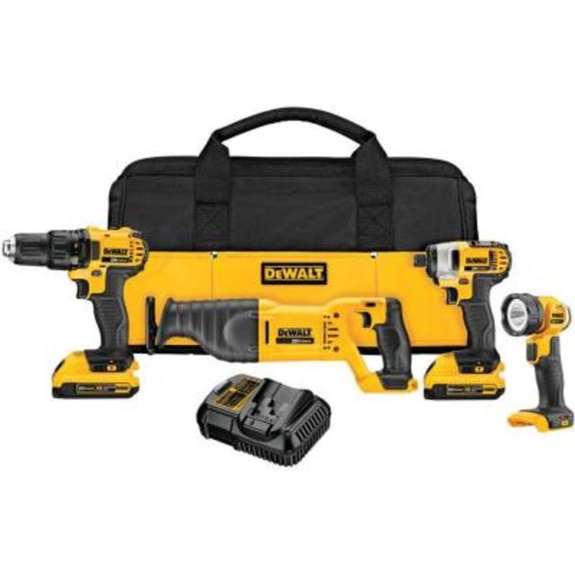 20-Volt Max Lithium-Ion Cordless Combo Kit (4-Tool )
