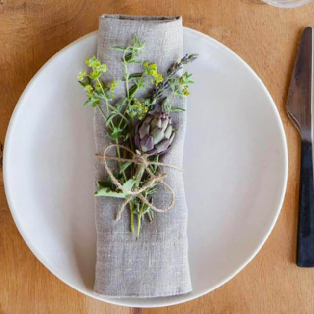 Smooth Linen Napkin - blue