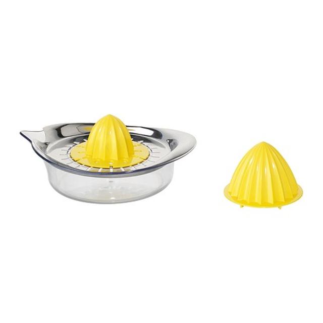 SPRITTA				Citrus squeezer, clear, yellow Stainless steel