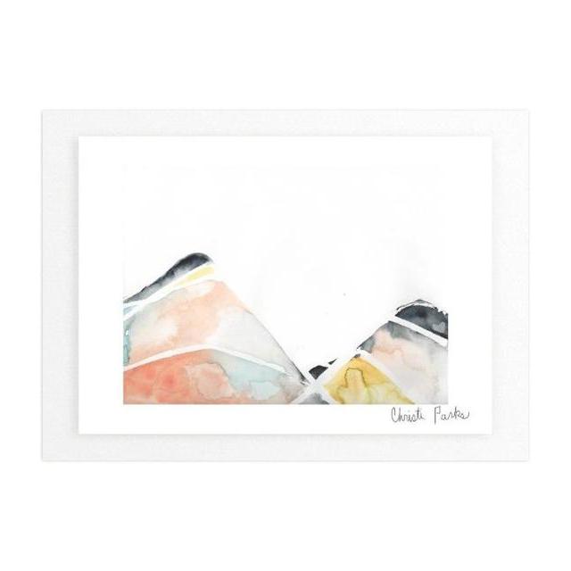 "Above the Horizon" 10x8 and White Wood Frame