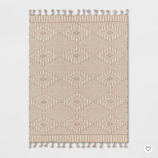 Diamond Outdoor Rug with Fringe - Threshold™ designed with Studio McGee