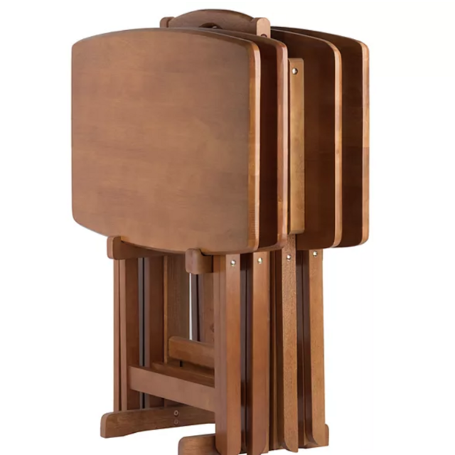 Winsome Dylan Oversized Snack Tray Table 5-piece Set
