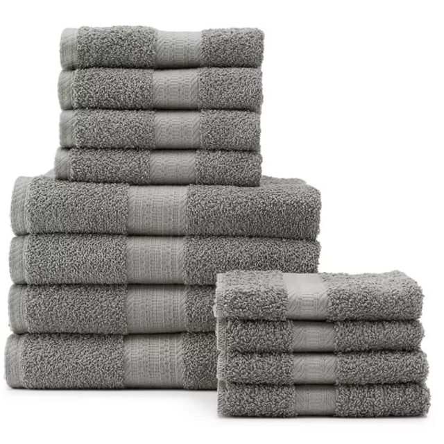 The Big One® 12-piece Bath Towel Set - Gray