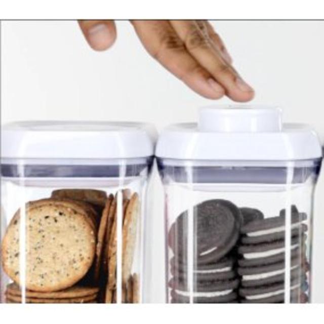 OXO 3-Piece Pop Round Canister Set, White