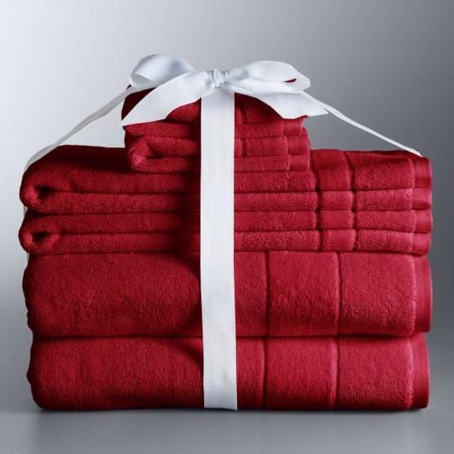 Simply Vera Vera Wang BRICK RED 6-piece Turkish Cotton Bath Towel Set