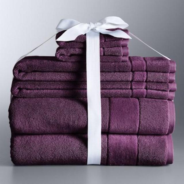 Simply Vera Vera Wang MULBERRY 6-piece Turkish Cotton Bath Towel Set