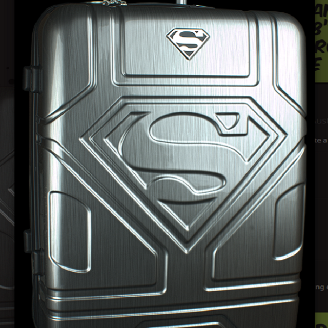 Superman - Silver Small 19” PC Hard Cover Trolley Suitcase
