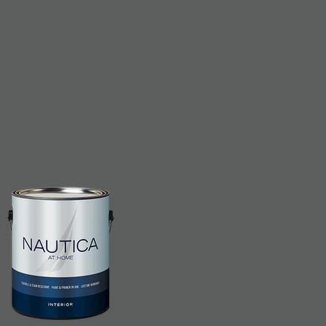 Nautica At Home Satin Interior Paint, 1 Gallon- Monument NT583