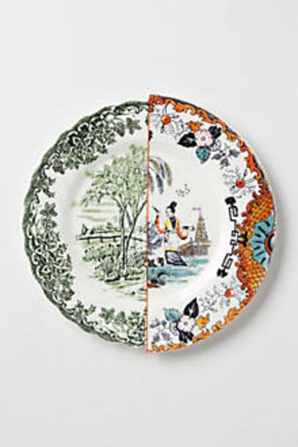 Unlikely Symmetry Orange Side Plate