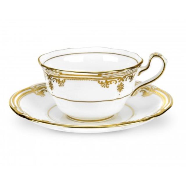 Spode Stafford White Teacup and Saucer
